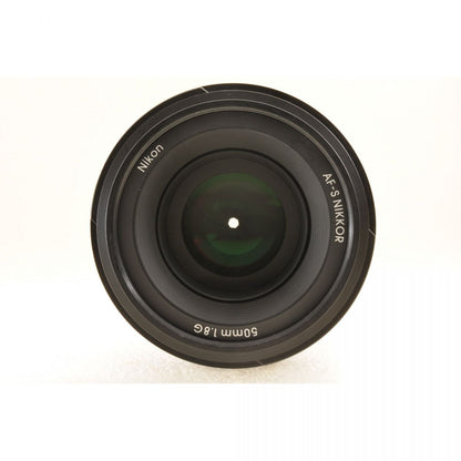 【中古】Nikon AF-S NIKKOR 50mm f/1.8G 標準 単焦点レンズ フード付 ニコン S/N: 3083573