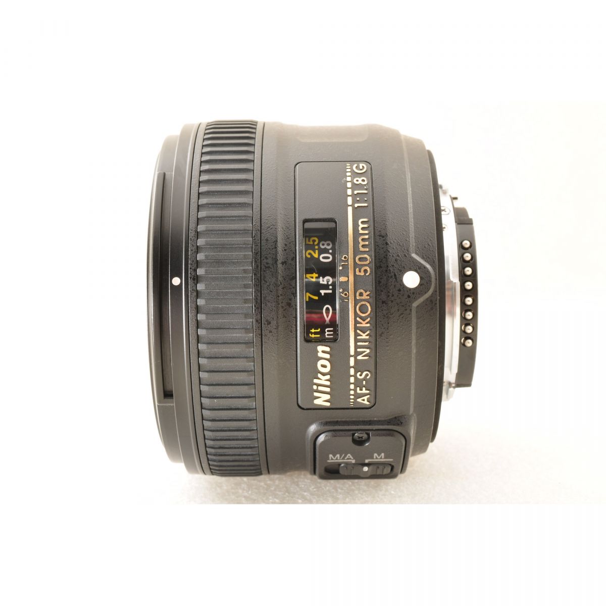 【中古】Nikon AF-S NIKKOR 50mm f/1.8G 標準 単焦点レンズ フード付 ニコン S/N: 3083573