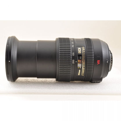 【中古】Nikon AF-S DX NIKKOR 18-200mm f/3.5-5.6G ED VR 高倍率ズームレンズ フード フィルター付 ニコン S/N: 3267422