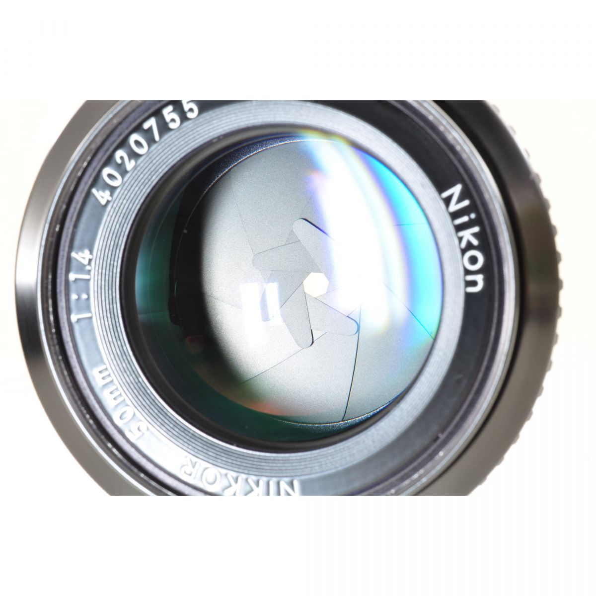 【中古】Nikon Ai Nikkor 50mm f/1.4 単焦点 カメラレンズ 交換レンズ ニコン S/N:4020755