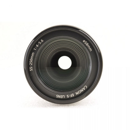 【中古】Canon EF-S 55-250mm f/4-5.6 IS ズーム カメラレンズ 交換レンズ キヤノン S/N:53413876