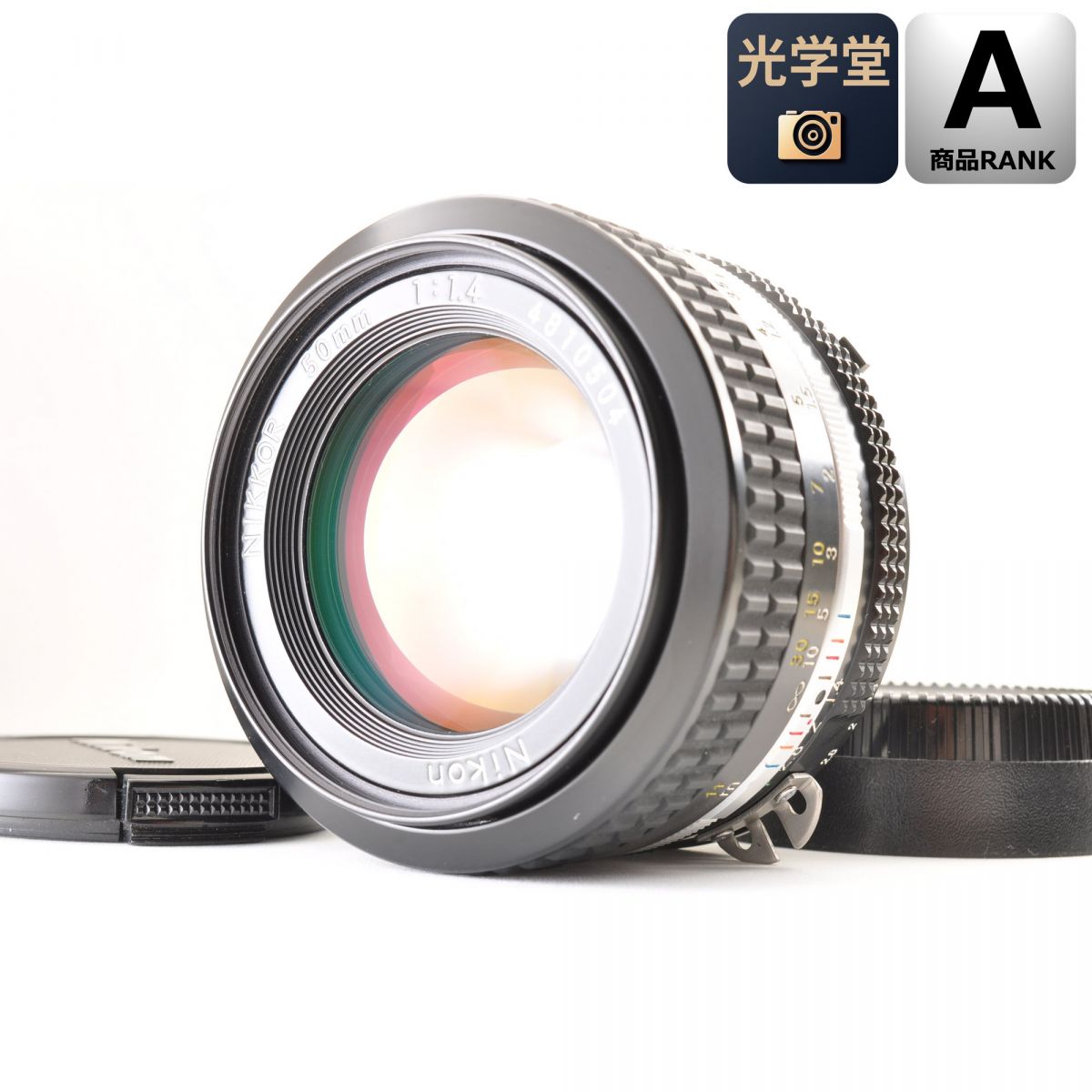 【中古】Nikon Ai Nikkor 50mm f/1.4 単焦点 カメラレンズ 交換レンズ ニコン S/N:4810504