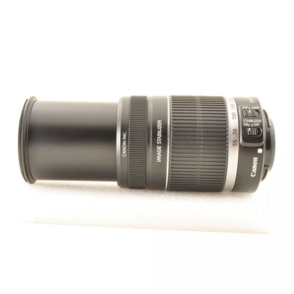 【中古】Canon EF-S 55-250mm f/4-5.6 IS 望遠 ズーム カメラレンズ 交換レンズ キヤノン S/N:7541005788