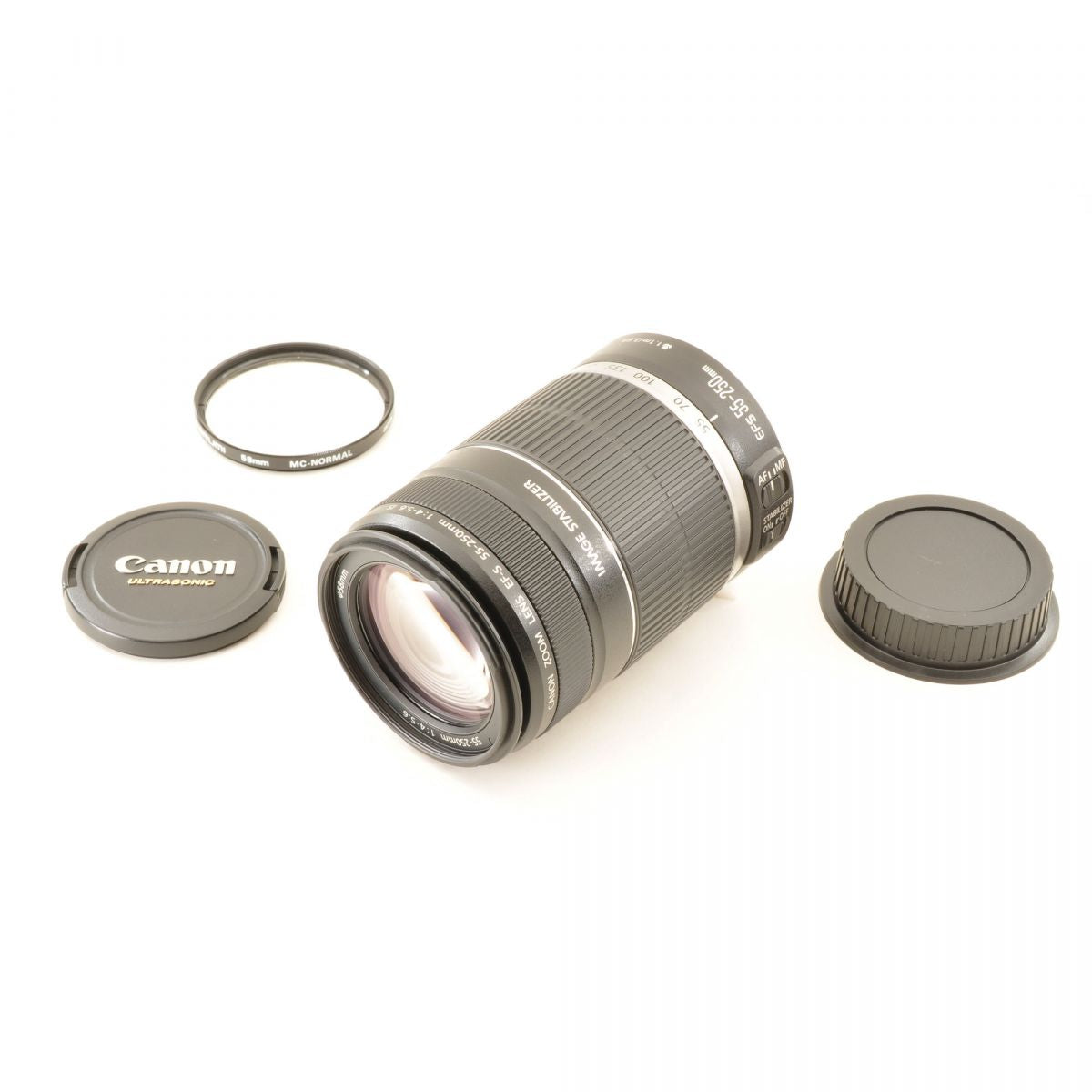 【中古】Canon EF-S 55-250mm f/4-5.6 IS 望遠 ズーム カメラレンズ 交換レンズ キヤノン S/N:7541005788