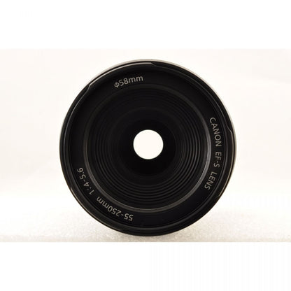 【中古】Canon EF-S 55-250mm f/4-5.6 IS ズーム カメラレンズ 交換レンズ キヤノン S/N:56535670
