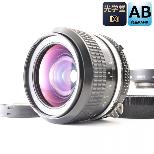 【中古】Nikon Ai Nikkor 24mm f/2.8 単焦点 フード付き カメラレンズ 交換レンズ ニコン S/N:509334