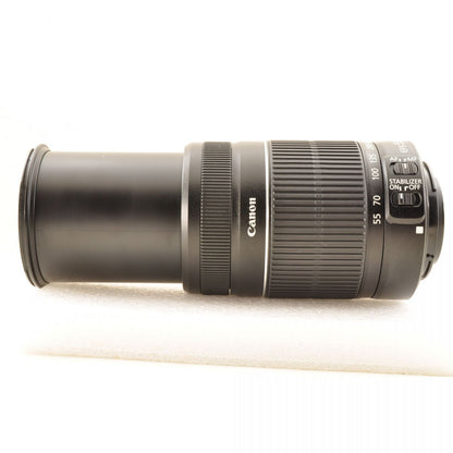【中古】Canon EF-S 55-250mm f/4-5.6 IS II ズーム カメラレンズ 交換レンズ キヤノン S/N:8711008440