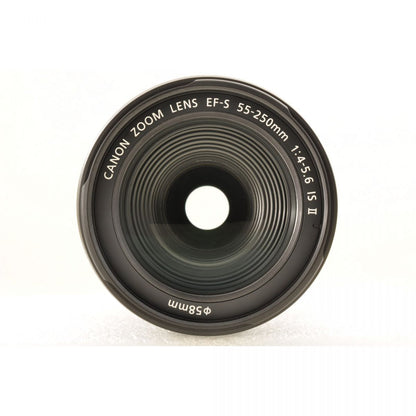 【中古】Canon EF-S 55-250mm F4-5.6 IS II ズーム カメラレンズ 交換レンズ キヤノン S/N:8611024233