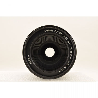 【中古】Canon EF-S 55-250mm F4-5.6 IS II ズーム カメラレンズ 交換レンズ キヤノン S/N:2032029674