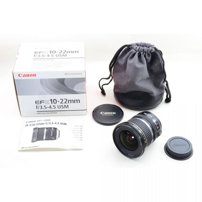 【中古】Canon EF-S 10-22mm f/3.5-4.5 USM 超広角 ズームレンズ 元箱付 キャノン S/N: 35405160