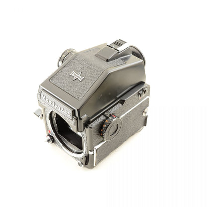 【中古】Mamiya M645 1000S 中判カメラ + CdSプリズムAEファインダー + SEKOR C 45mm f/2.8 単焦点レンズ マミヤ S/N: L26397