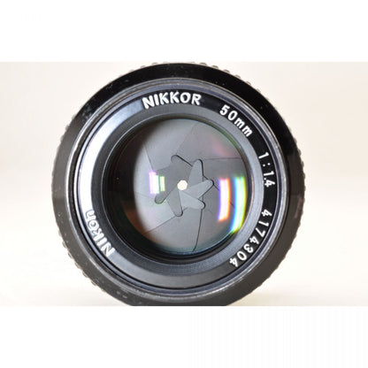 【中古】Nikon Ai Nikkor 50mm f/1.4 単焦点 カメラレンズ 交換レンズ ニコン S/N:4174304