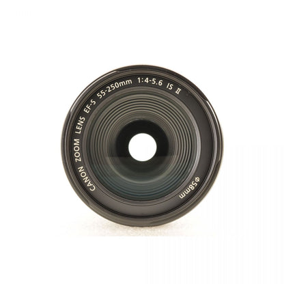 【中古】Canon EF-S 55-250mm f/4-5.6 IS II ズーム カメラレンズ 交換レンズ キヤノン S/N:0111201992