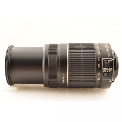 【中古】Canon EF-S 55-250mm f/4-5.6 IS II ズーム カメラレンズ 交換レンズ キヤノン S/N:0111201992