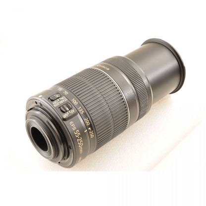 【中古】Canon EF-S 55-250mm f/4-5.6 IS II ズーム カメラレンズ 交換レンズ キヤノン S/N:0111201992