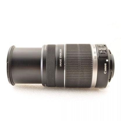 【中古】Canon EF-S 55-250mm f/4-5.6 IS ズーム カメラレンズ 交換レンズ キヤノン S/N:53443231