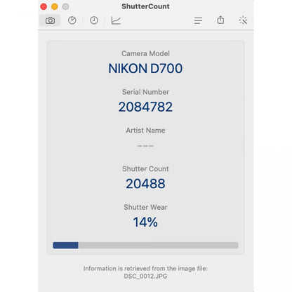 【中古】Nikon D700 1210万画素 フルサイズ デジタル一眼レフカメラ ボディ ニコン S/N: 2084782