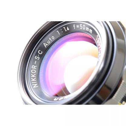 【中古】Nikon F2 フォトミック シルバー DP-1 フィルムカメラ + NIKKOR-S.C Auto 50mm f/1.4 非Ai 標準 単焦点レンズ ニコン S/N: 7257303