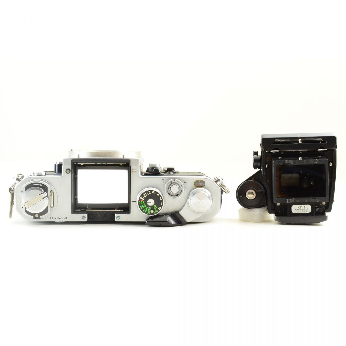 【中古】Nikon F2 フォトミック シルバー DP-1 フィルムカメラ + NIKKOR-S.C Auto 50mm f/1.4 非Ai 標準 単焦点レンズ ニコン S/N: 7257303