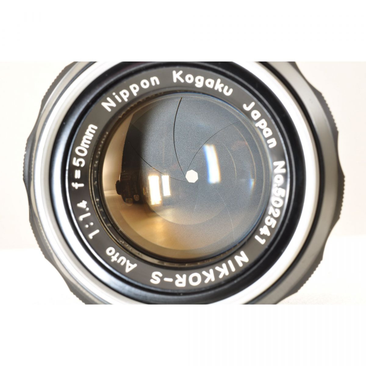 【中古】Nikon Nippon Kogaku NIKKOR-S Auto 50mm f/1.4 非Ai 標準 単焦点レンズ ニコン S/N: 502541