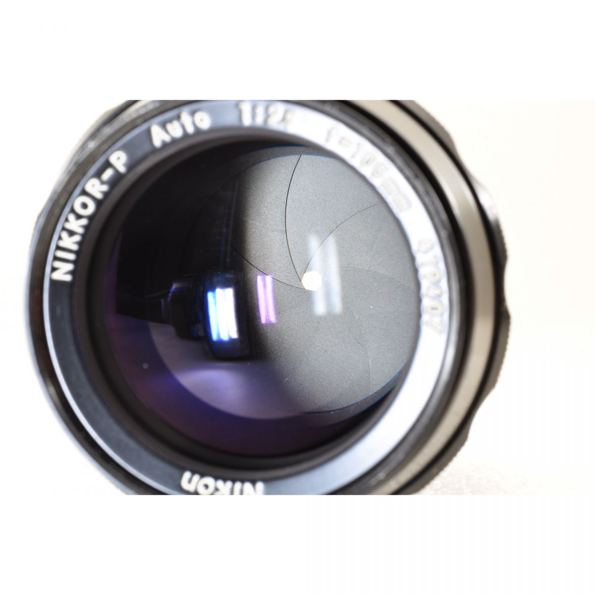 【中古】Nikon NIKKOR-P Auto 105mm f/2.5 非Ai 中望遠 単焦点レンズ ニコン S/N: 419407