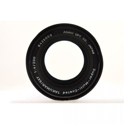 【中古】Pentax SMC Takumar 6x7 200mm f/4 単焦点レンズ 偏光フィルター付き ペンタックス S/N:8435059
