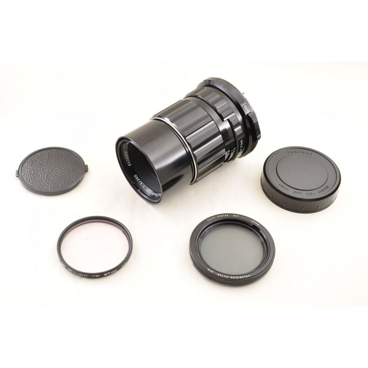 【中古】Pentax SMC Takumar 6x7 200mm f/4 単焦点レンズ 偏光フィルター付き ペンタックス S/N:8435059