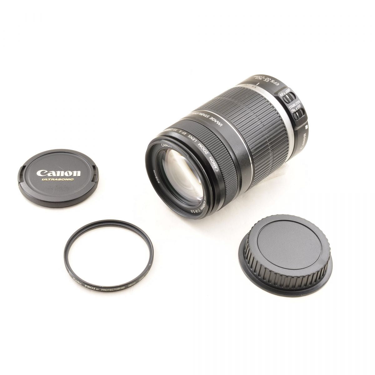 【中古】Canon EF-S 55-250mm f/4-5.6 IS ズーム カメラレンズ 交換レンズ キヤノン S/N:39246564