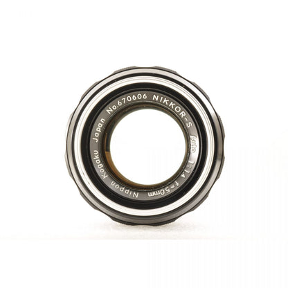 【中古】Nikon Nippon Kogaku NIKKOR-S Auto 50mm f/1.4 単焦点 カメラレンズ 交換レンズ ニホンコウガク S/N:670606