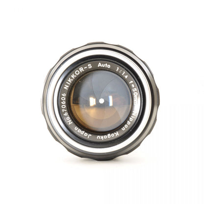 【中古】Nikon Nippon Kogaku NIKKOR-S Auto 50mm f/1.4 単焦点 カメラレンズ 交換レンズ ニホンコウガク S/N:670606