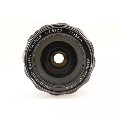 【中古】PENTAX SMC Takumar 28mm f/3.5 広角 単焦点 M42用 カメラレンズ 交換レンズ ペンタックス S/N:7195866