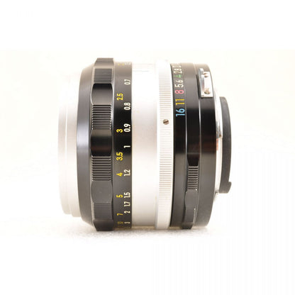 【中古】Nikon NIKKOR-S Auto 50mm f/1.4 単焦点 フード付き カメラレンズ 交換レンズ ニコン S/N:1074172