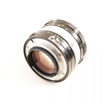 【中古】Nikon NIKKOR-S Auto 50mm f/1.4 単焦点 フード付き カメラレンズ 交換レンズ ニコン S/N:1074172