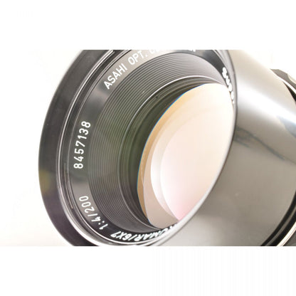【中古】Pentax ASAHI SMC Takumar 6x7 200mm F4 フィルター付き 単焦点 カメラレンズ 交換レンズ ペンタックス S/N:8457138
