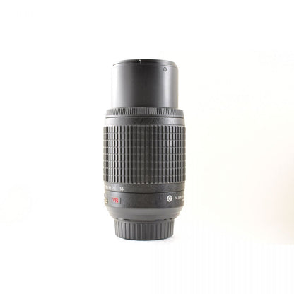 【中古】Nikon DX AF-S 55-200mm f/4-5.6 G ED IF VR ズーム フード付き カメラレンズ 交換レンズ ニコン S/N:4000360