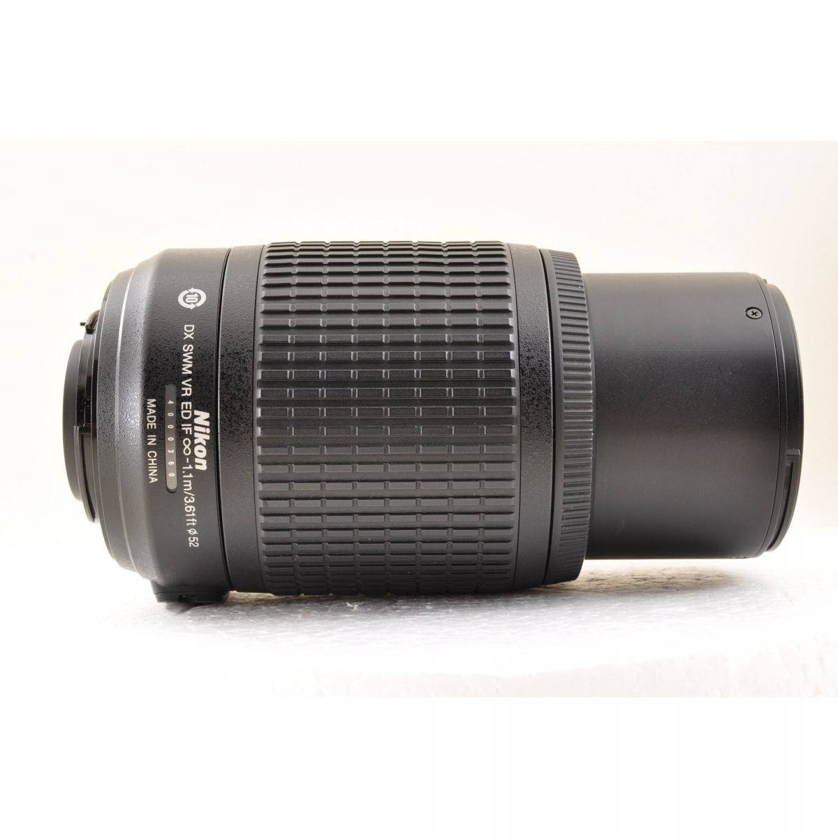 【中古】Nikon DX AF-S 55-200mm f/4-5.6 G ED IF VR ズーム フード付き カメラレンズ 交換レンズ ニコン S/N:4000360