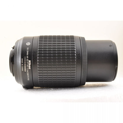 【中古】Nikon DX AF-S 55-200mm f/4-5.6 G ED IF VR ズーム フード付き カメラレンズ 交換レンズ ニコン S/N:4000360