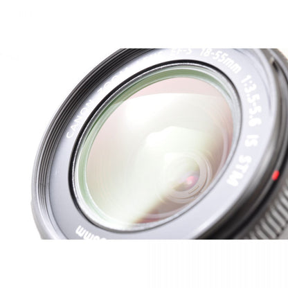 【中古】Canon EF-S 18-55mm f/3.5-5.6 IS STM ズーム カメラレンズ 交換レンズ キヤノン S/N:284204076675