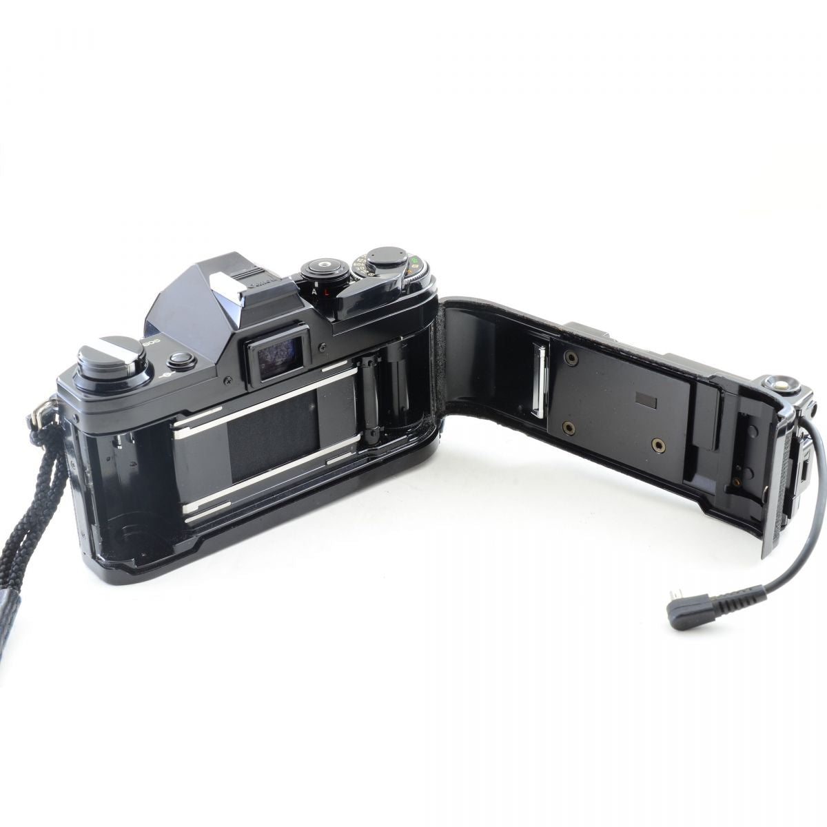 【中古】Canon AE-1 ブラック フィルムカメラ データバックA FD 35mm F2 S.S.C. 単焦点 レンズセット S/N:890806