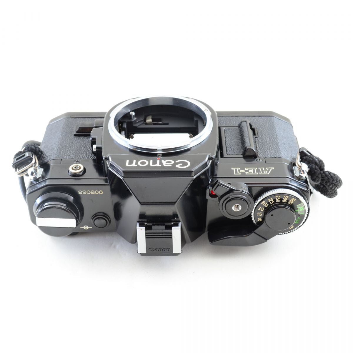 【中古】Canon AE-1 ブラック フィルムカメラ データバックA FD 35mm F2 S.S.C. 単焦点 レンズセット S/N:890806
