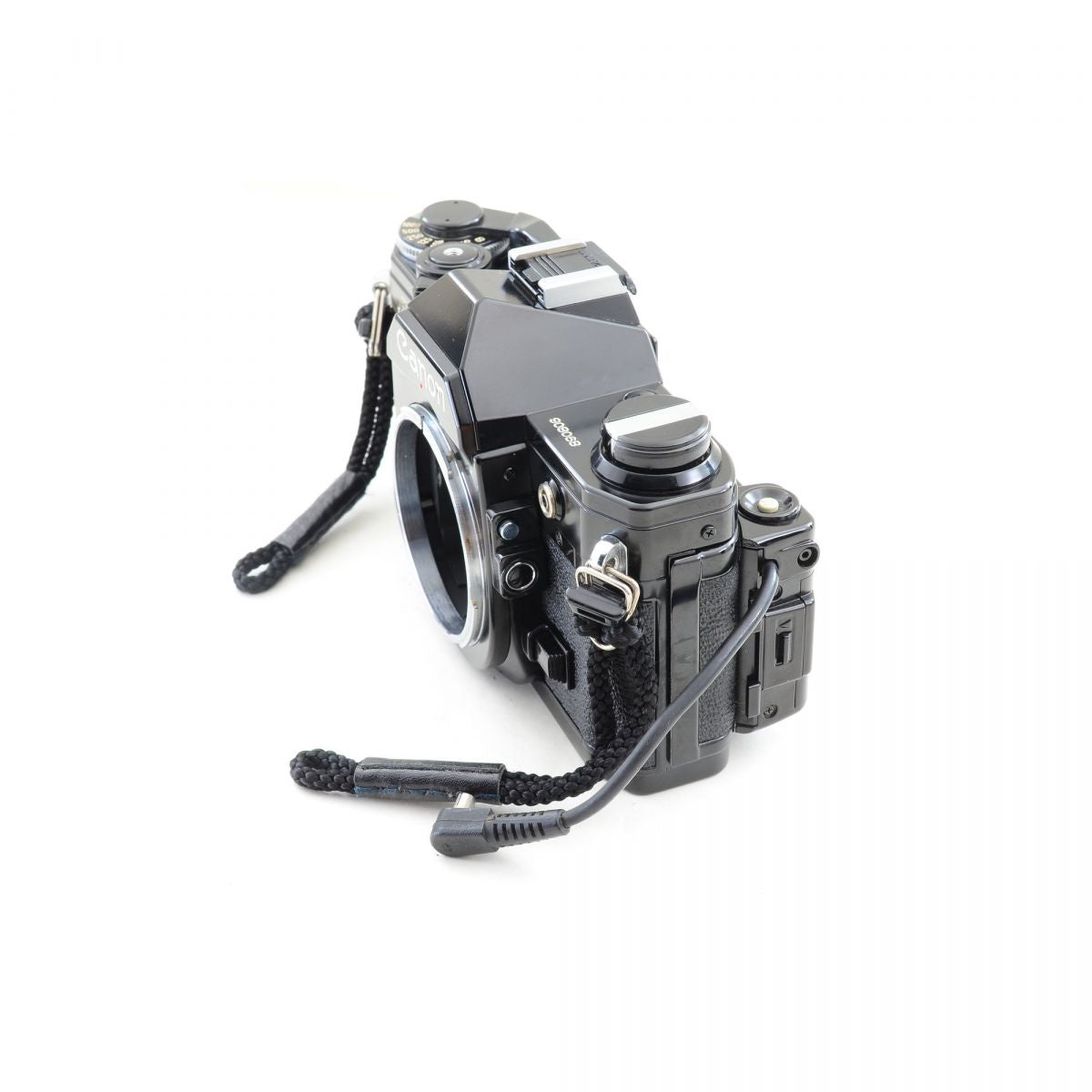 【中古】Canon AE-1 ブラック フィルムカメラ データバックA FD 35mm F2 S.S.C. 単焦点 レンズセット S/N:890806