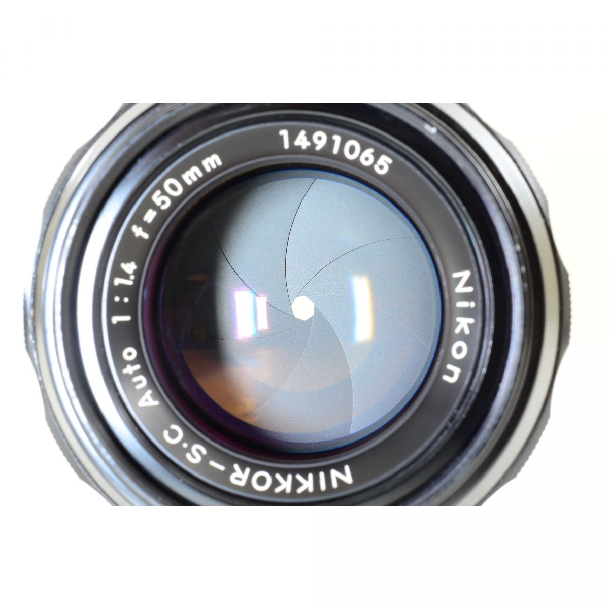 【中古】Nikon F2 フォトミック シルバー 35mm 一眼レフ フィルムカメラ NIKKOR-S.C Auto 50mm F1.4 レンズ セット S/N:7800475