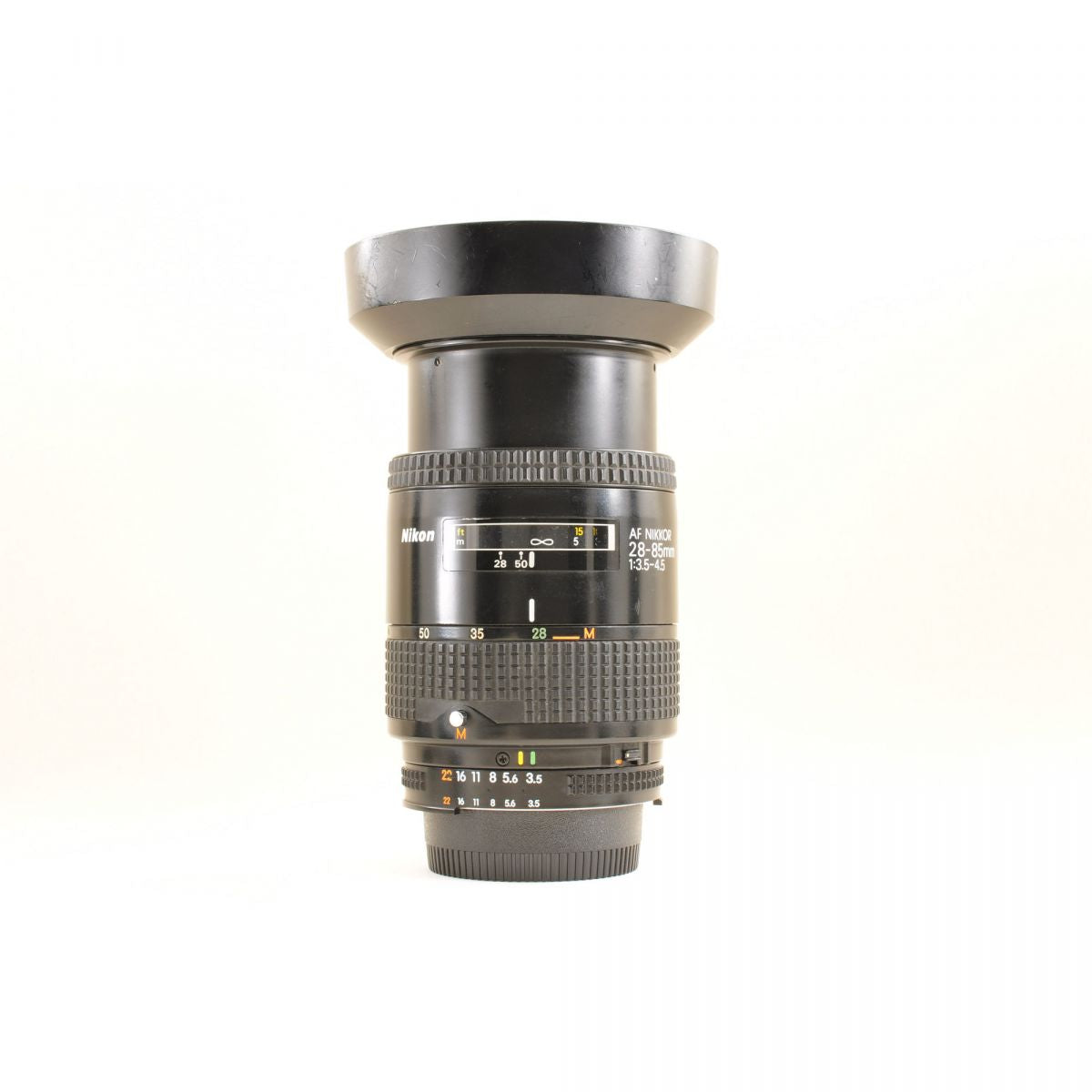 【中古】Nikon AF 28-85mm F3.5-4.5 ズーム カメラレンズ 交換レンズ フード付き ニコン S/N:3220937