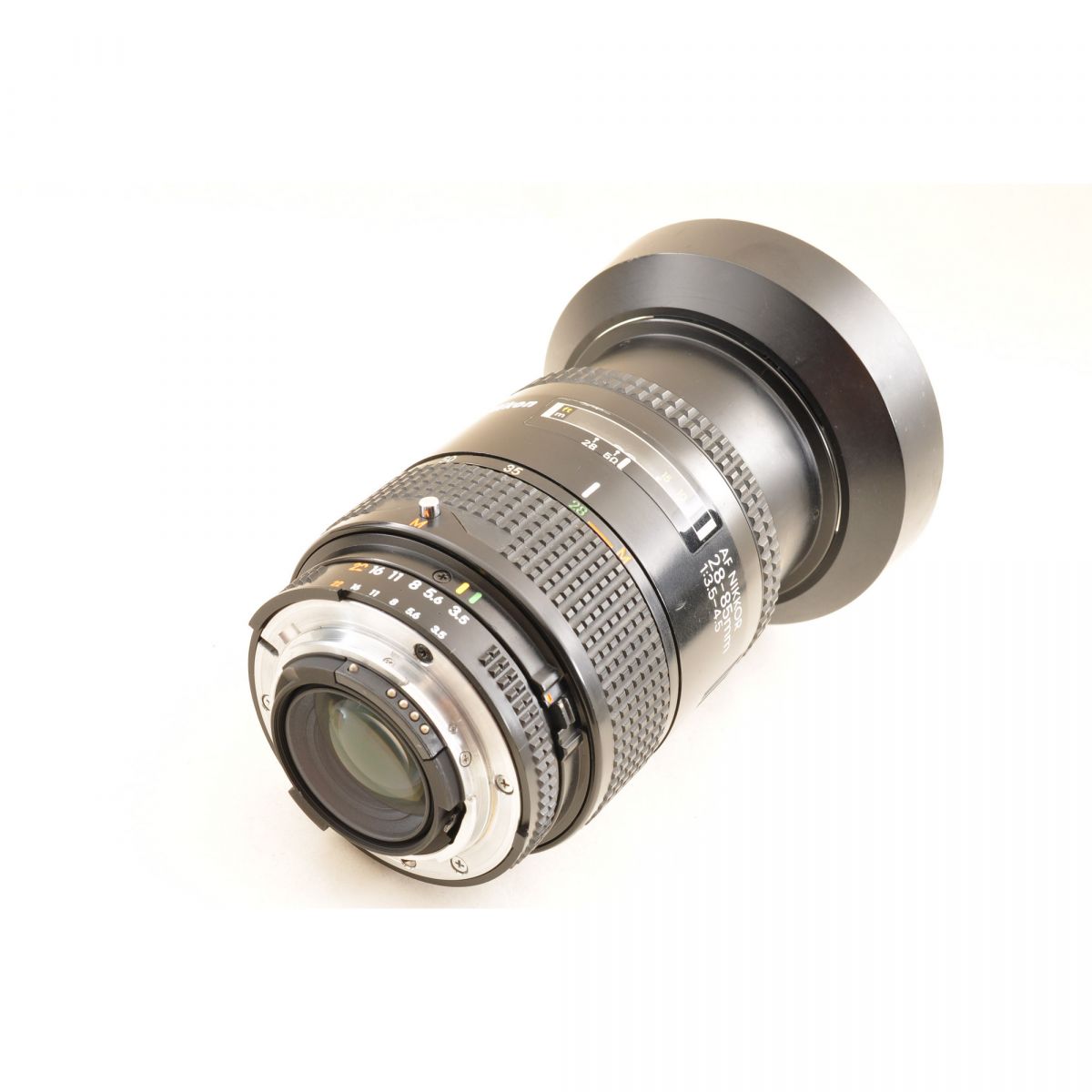 【中古】Nikon AF 28-85mm F3.5-4.5 ズーム カメラレンズ 交換レンズ フード付き ニコン S/N:3220937