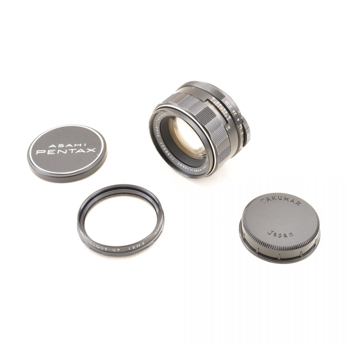 【中古】PENTAX Super-Takumar 55mm f/1.8 単焦点 クローズアップフィルター付き カメラレンズ 交換レンズ ペンタックス M42マウント用 S/N:1130521