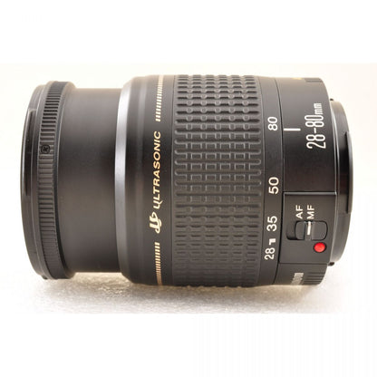 【中古】Canon EF 28-80mm f/3.5-5.6 V USM ズーム フード付き カメラレンズ 交換レンズ キヤノン S/N:2606956