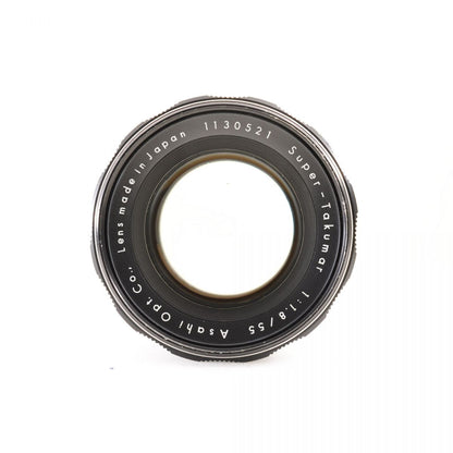 【中古】PENTAX Super-Takumar 55mm f/1.8 単焦点 クローズアップフィルター付き カメラレンズ 交換レンズ ペンタックス M42マウント用 S/N:1130521