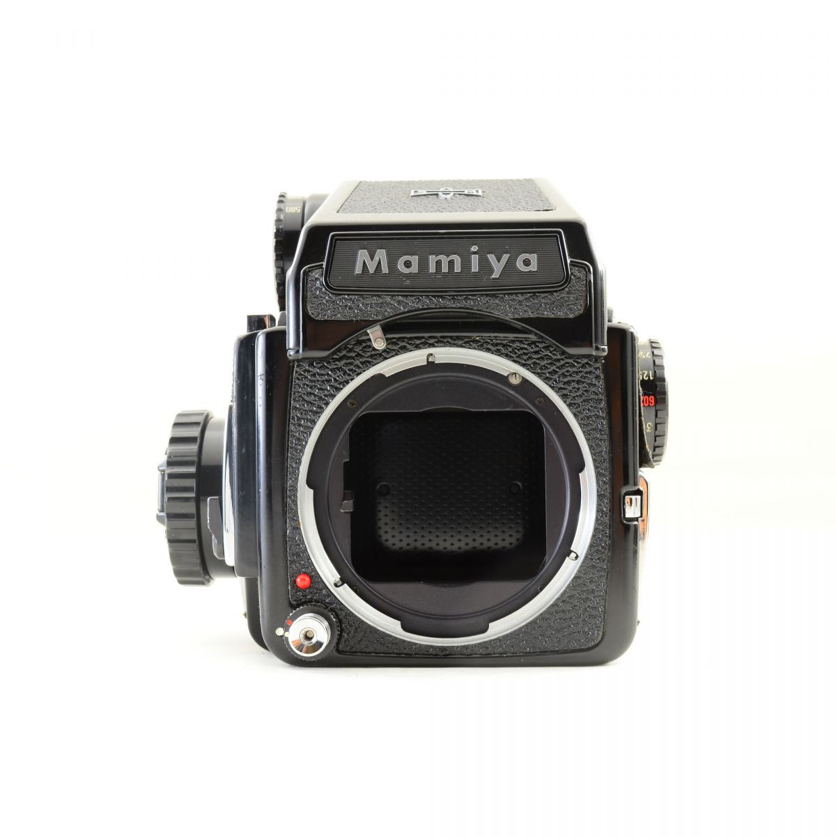 【中古】Mamiya M645 AEファインダー 中判 フィルムカメラ セコール C 80mm f/2.8 レンズセット マミヤ S/N:J10451