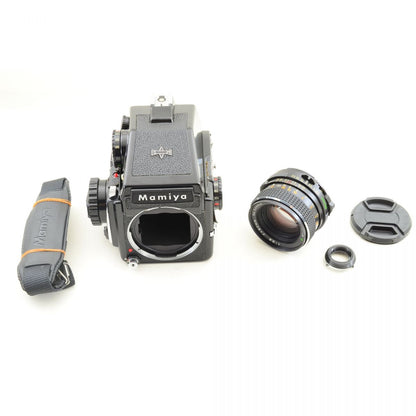 【中古】Mamiya M645 AEファインダー 中判 フィルムカメラ セコール C 80mm f/2.8 レンズセット マミヤ S/N:J10451