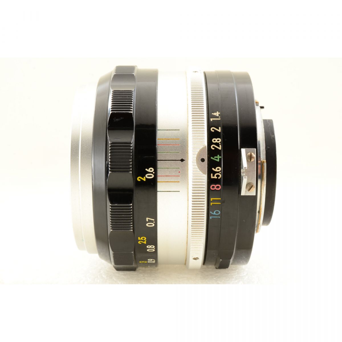 【中古】Nikon NIKKOR-S Auto 50mm f/1.4 非Ai 標準 単焦点レンズ HS-9フード付 ニコン S/N: 728199